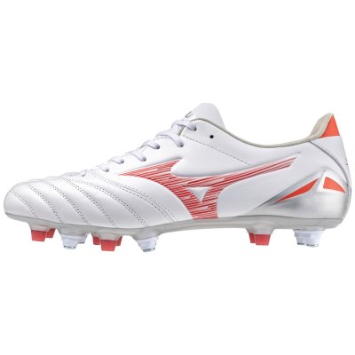 Zapatos De Fútbol Mizuno Morelia Neo IV Pro Mix Mujer - Blancos / Rojos / Coral - Chile M627LZBFVN